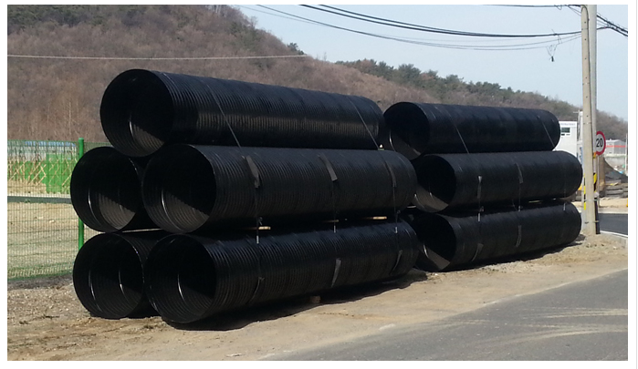 양면피복파형강관